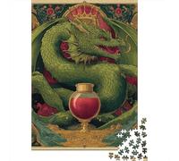 Dragon's Red Elixir Magical Potion Adult Jigsaw Puzzle, 1000 Pieces, 52x38cm/1000pcs, New Year Indoor Activity, Relaxing Home Time And January Evenings