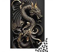 Dragons Splendor 1000-Piece Jigsaw Puzzle for Adults, 52x38cm/1000pcs, A Calm After-work Activity; Low-dust Card Pieces for Tidy Sorting