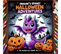 Dragon's Spooky Halloween Adventures: A Fun Coloring Book for Toddlers and Kids: Join Friendly Dragons for a Magical, Non-Spooky Halloween Coloring Adventure!