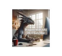 Dragons With Jobs 2025 Calendar, 2025 Wall Calendar Funny Dragons Calendar 2025, Inspiring Dragon Calendar, Vertical Monthly Wall Calendar 2025 For Home And Office Organization