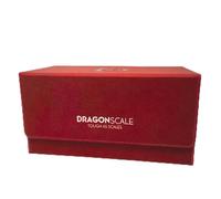 Dragonscale X3R Ultimate Slab Case 3-Row - Premium Leather Storage Box for Graded Trading Cards, Waterproof & Durable, Fits PSA, BGS, CGC - Inferno
