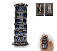 Dragonstone Keep Roulette Dice Spinner for DND Dice Set, 7-in-1 Dragon Metallic D&D Dice with Gift Case for Dungeons and Dragon Game, RPG Role Playing Table Game Gifts (Blue)