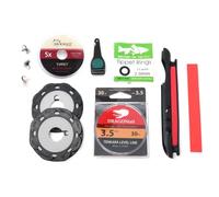 DRAGONtail Tenkara - Ultimate Tenkara Level Line Starter Kit, Size #3.5 | Complete fly fishing setup featuring fluorocarbon leader, tippet, foam spools & artificial flies to hit the water fast