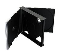 DragonTrading 25 x Professional Grade Multi 3 Black CD DVD Blu-Ray Disc Case with Trays and 22mm Spine - Trusted Choice for Music Companies and CD Multipacks