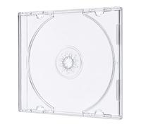 DragonTrading 25 x Single 8cm CD DVD Disc Slim Clear Jewel Case - 5.2mm Mini Disc Storage Case - Crystal Clear Plastic Case for 8cm Mini CDs & Mini DVDs - No Tray Design - Durable Protective Storage