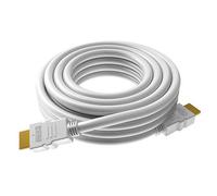 DragonTrading 3 Metre White Extra Long HDMI Cable With Gold Cable Plated Connectors for TV, Nintendo Switch, Playstation and XBox