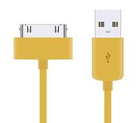 DragonTrading 3 Pack of 2 Metres Extra Long Yellow 30-Pin USB Data Sync Charging Cable Charger Lead USB Data Sync Cable
