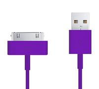 DragonTrading Extra Long Purple 30-Pin USB Data Sync Charging Cable - Extended Reach for Convenient Device Charging and Data Synchronization (Pack of 3) (2 Meter)