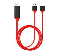 DragonTrading HDMI Cable for Phone to TV - Compatible with iPhone, iPad & Android Smartphones - 1080P HD Digital AV Adapter Cable for TV, Monitor & Projector Screen Mirroring