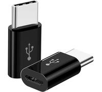 DragonTrading USB C Adapter, Micro USB to USB C Converter, Compatible with Type-C Phones, Tablets and More (Black, 3 Count)