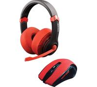 Dragonwar Combo Headset and Gaming Mouse 2400 DPI 3 Speeds (800/1600/2400) Includes Doom Red 93300