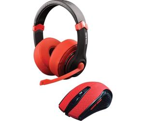 Dragonwar Combo Headset and Gaming Mouse 2400 DPI 3 Speeds (800/1600/2400) Includes Doom Red 93300