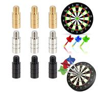 DragonX2 9 Pieces 3 Colours 2 g Dart Weights Brass Add Accentuator Darts with Weight Darts Accessories for Darts with 2ba Thread Dart Accessories for Dart Counterweight, 16 mm, Inner Diameter 4.5 mm