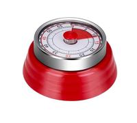 DragonX2 Kitchen Timer Mechanical Timer Red Magnetic for Fridge, Cooking, Baking (1-60 Minutes)