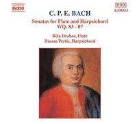 Drahosp - BACH, C.P.E.: Sonatas for Flute and Harpsichord, Wq. 83-87 [CD]