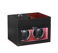 DRAIGERWAY Automatic Watch Winder Box PU Leather Watch Case with Quiet Motor Power Supply for Automatic Watches, claret pu-dgw, Classic