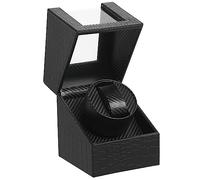 DRAIGERWAY Automatic Watch Winder Box Single Watch Winder PU Leather Watch Case with Quiet Motor Battery Operation or Power Supply for Automatic Watches, Crocodiles-125e Pattern, Classic