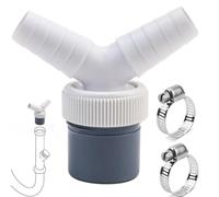 Drain Adaptor for Dishwasher and Washing Machine, Double Connection Pipe Thread Y Adapter for Hose with Input Connector of Outlet 40 mm Pipe