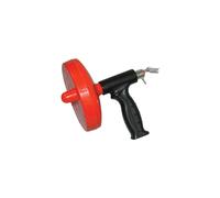 Amtech Drain and Pipe Cleaner, 400cm Rust-Resistant Spring Steel with Spin Handle, Ideal for Clearing Clogs in Sinks and Showers