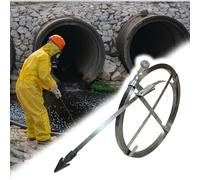 Drain Augers Outdoor Drain Snake Clog Remover, 100' 80 60 Ft 40 20 Feet Long Professional Line Pipe Rooter Steel Belt for Dredge Sewers Wells/Plumbers, Easy to Store(W 40mm/1.6'',L 5m/16')