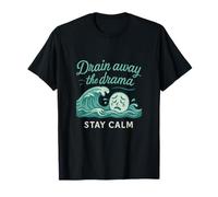 Drain Away the Drama Plumber Wave Graphic T-Shirt