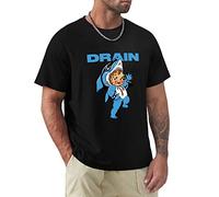 Drain Band Essential Men T Shirt Quick-Drying Men T Shirt Cute Tops Mens Big and Tall t Shirts Black