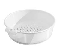 Drain Basket for Food, Kitchen Drain Bowl, Double Layer Portable Fruit Sink, Practical Storage Basket for Berries and Tomatoes, Sieves for Washing Vegetables and Fruits