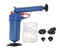 Drain Blaster Air Plunger Gun, Drain Clog Remover with 4 Sized Suckers Tub Drain Cleaner Opener Sink Plunger for Sink Bath Toilets Bathroom Shower Kitchen Clogged Pipe Bathtub