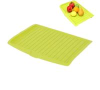 Drain Board - Dish Drying Tray With Side Ramp Draining Tray 17.5x12.1x1.2 Inch Large Capacity Rack Drainage Bringer | Kitchen Practical Drainage Stand Flat S