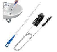 Drain Brush | Kitchen Sink Separator Pipe Cleaning Brush Set | Control Remover for Kitchen, Bathroom, Shower, Bath, Hose | Effective Pipe Cleaning, Durable Material