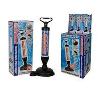 DRAIN BUSTER POWERFUL PLUNGER TOILET SINK CLOG SUCKER REMOVER BATH TUBS SHOWERS