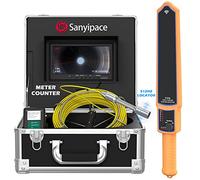 Drain Camera 30M with Locator, Sewer Pipe Inspection Camera with Meter Counter Industrial Drainage Endoscope HD with 9" Screen, 16GB TF Card, Duct Cam Waterproof Video Inspection Borescope Sewer Cam
