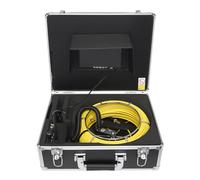 Drain Camera 50m, 145° Wide-Angle Viewing Scope Drainage Camera with 12 LED Lights, 7In Monitor with Wireless DVR & 8G TF Sewer Inspection Camera, IP68 Waterproof Endoscope