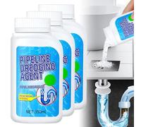 Drain Cleaner, 2025 New Powerful Pipe Dredging Agent, Toilet Unblocker, Unclog Toilet Clog And Kitchen Sink Pipe Unblocker Powder (3pcs, gram, 350)