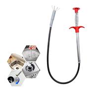 Drain Cleaner 56cm/22" Flexible Sink Cleaner Drain Rods Snake Drain Tool with Easy Use Reusable Kitchen Sink Cleaner Brush