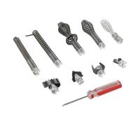 Drain Cleaner Cutter Head, 10pcs Drain Cleaner Combination Cutter Head Set, Pipeline Dredging Machine Cutting Head, Manganese Steel Drain Cutting Head Tools for Drain Augers
