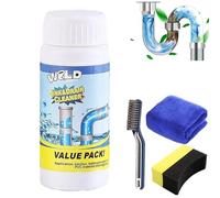 Drain Cleaner Foam, Wild Sink and Drain Cleaner, Allfound D-rain Clean-er, Powerful Sink and D-rain Clean-er, Heavy Duty Pipe Dredging Agent and Unblocker for Bathroom, Kitchen, Shower (1 Pcs)