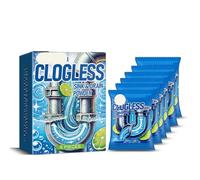 Drain Cleaner Powder - Unclog Kitchen & Toilet Drains, Remove Grease, Eliminate Odors, Safe For All Pipe Types(2PCS)