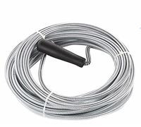 Drain Cleaner Unblocker Flexible Kitchen Sink Cleaning Snake Plunger Waste Pipe Hair Removal Wire Tool with Plastic Handle for Basins, Toilet, Bathroom, Bathtubs Sewers & Unclog (2m)