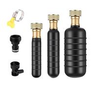 Drain Cleaning Bladder- Fits 1" to 2" Pipes, 3/4" Hose Thread Valve,Ideal for Sinks, Showers, Tubs & Sewer Lines, Rubber, Easy Daily Use, Cold Water Only (3Pc)