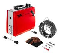 Drain Cleaning Machine 390 Watt 400 rpm Ø 30 100 mm - Drain Cleaning Machines by MSW Red