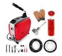 Drain Cleaning Machine 570 Watt 400 rpm Ø 20 150 mm - Drain Cleaning Machines by MSW Red