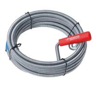 Drain Cleaning Spiral 5m, 9mm Spring Steel with Hand Crank Retrieval Head