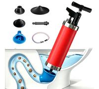 Drain Clog Remover with Visual Barometer, Heavy Duty Air Drain Blaster