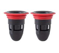 Drain core, 2PCS Kitchen Bathroom Toilet Shower Stopper Plug Trap(Ordinary Black)
