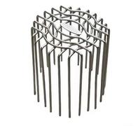 Drain Cover for Balcony Floor and Outdoor Pipes Round Roof Design Stainless Steel Material Large Displacement to Avoid Clogs and Water Accumulation (90mm)