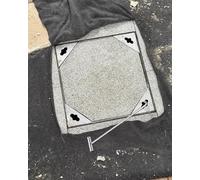 Drain Cover Invisible Embedded Sewer Lid and Frame, Stainless Steel Square Manhole Cover for Concrete Cement Tile Sand, Heavy Duty Driveway Inspection Gutter(75x75x8cm/29.5x29.5x3inch)