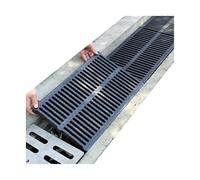 Drain Covers - Heavy-Duty Plastic Grating for Outdoor Garage, Driveway & Lawn Drainage, Rectangular Shape, 50x35x3CM, Durable Design