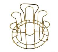 Drain Cup Rack Stainless Steel for Efficient Glass Drying, Compact Upside Down Storage Rack, Modern Stylish Finish for Home Kitchen and Commercial Bars(s-Gold)