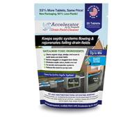 Drain Field Cleaner Tablets by Dr Pooper. Clears Septic Tanks and Drain Fields of Tough Clogs, Scum, Sludge AND Eliminates Odors FAST - Aerobic & Anaerobic Systems - Easy to Use, Just Flush.